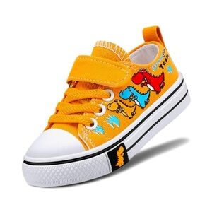 Kids Dinosaur Sneakers - Yellow